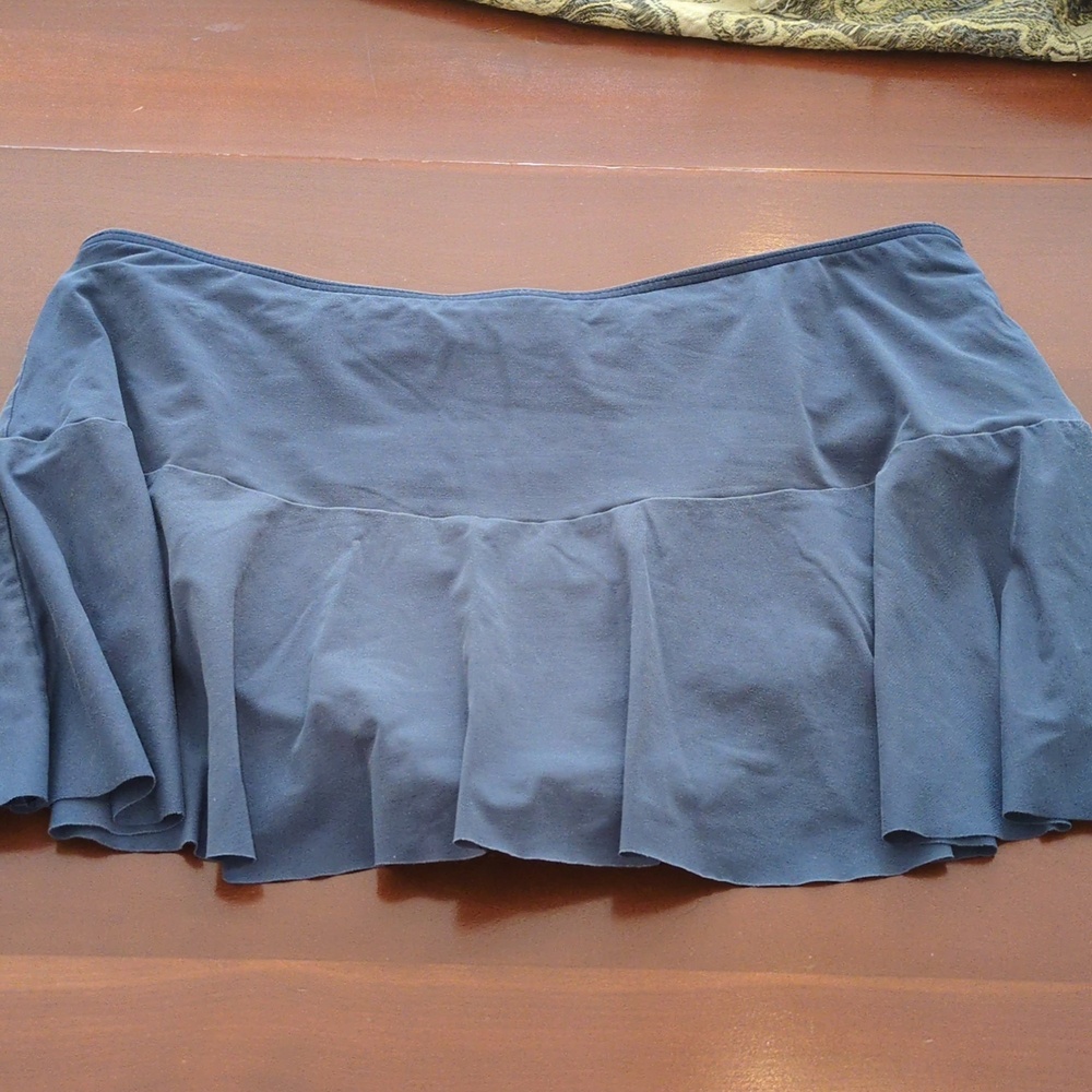 Lands' End Navy Blue Women's Swim Skirt - 14P